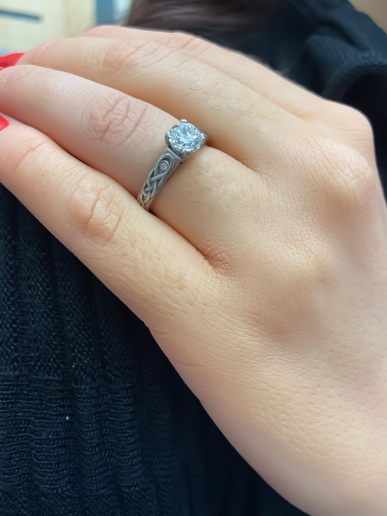 Celtic Diamond Engagement Rings Made in Ireland Irish Unique Design